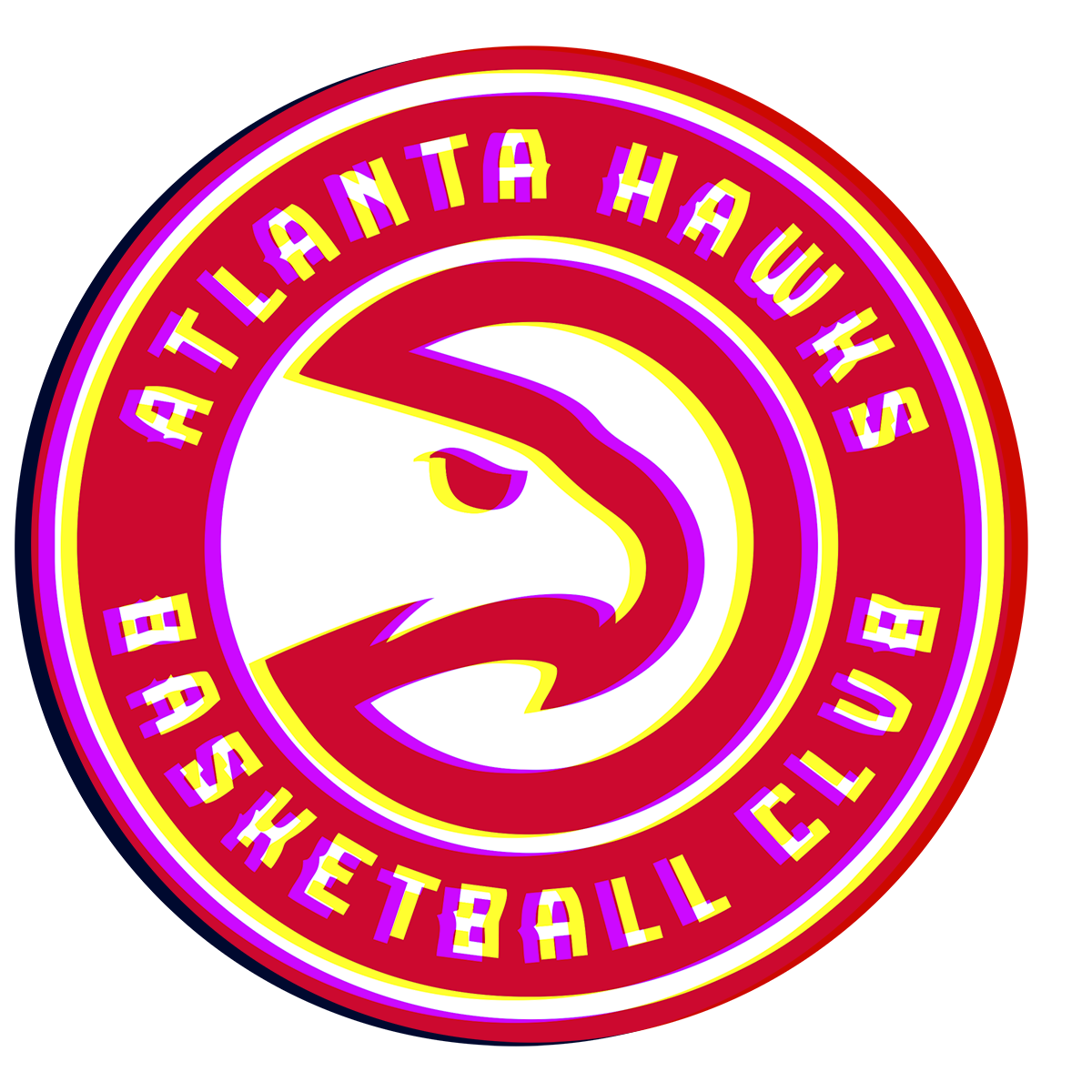 Phantom Atlanta Hawks logo iron on paper